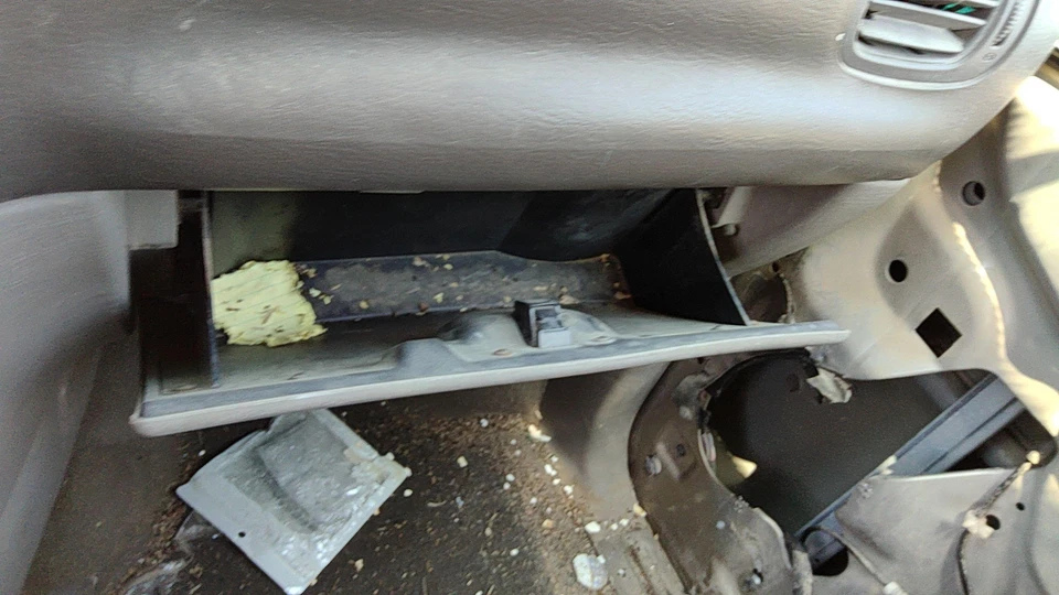 2003 Dodge Caravan Glove Box Assembly Complete Door With Latch Oem Taupe L5 - Image 4 of 4