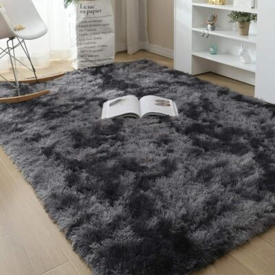 Fluffy Rugs Anti-Slip Shaggy Rug Super Soft Carpet Mat Living Room ...
