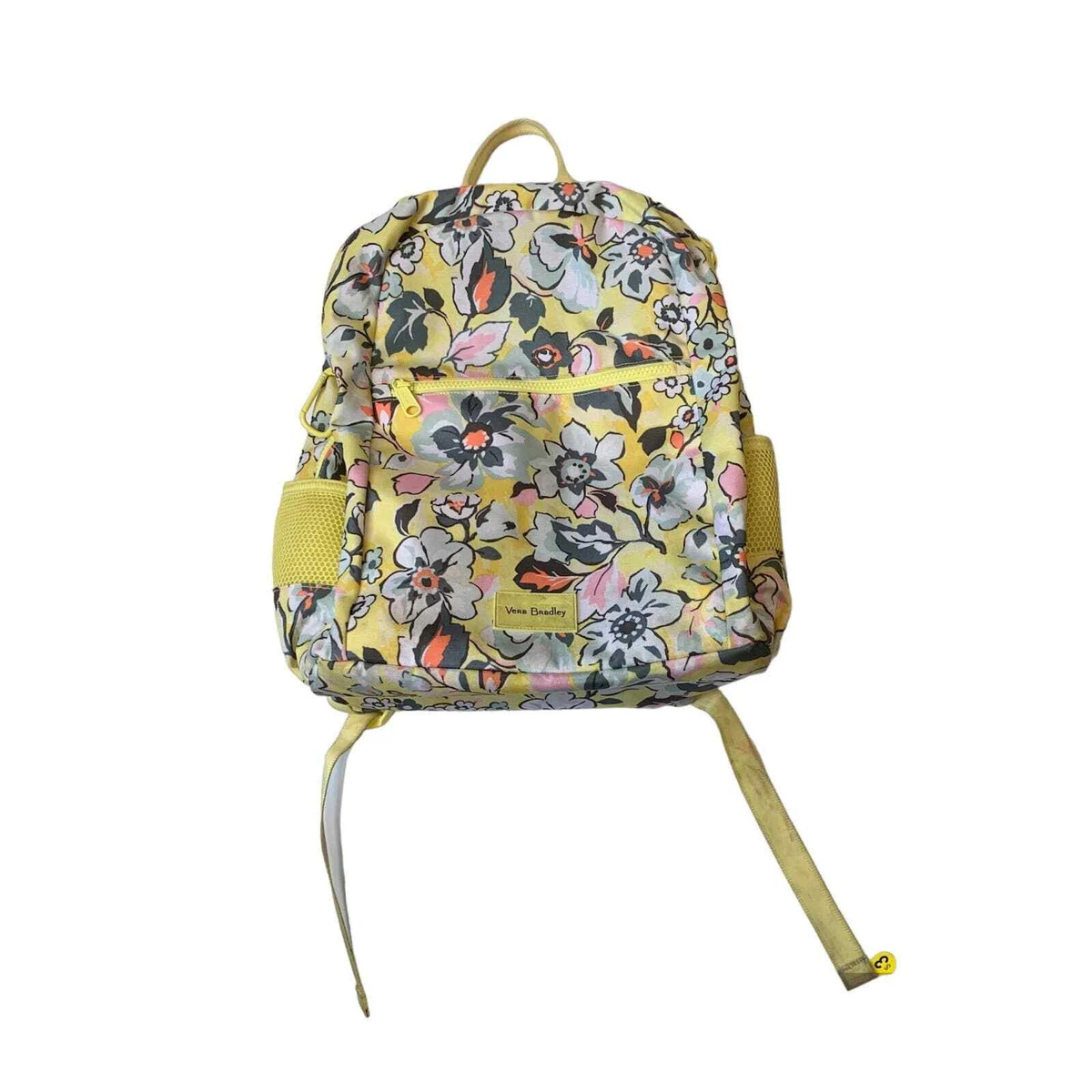 Yellow floral backpack sales