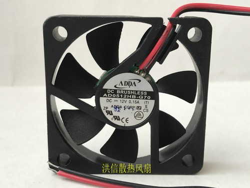 For ADDA 5010 AD0512HB-G70 DC12V 0.15A 5CM 2-wire axial cooling fan - Picture 1 of 3
