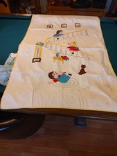 Vintage 1950 American Baby Handcrafted Crib Blanket Excellent Condition