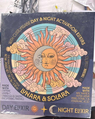 Lunara & Solara Day & Night Activation Elixirs eye masks by Tintark Cosmetics.