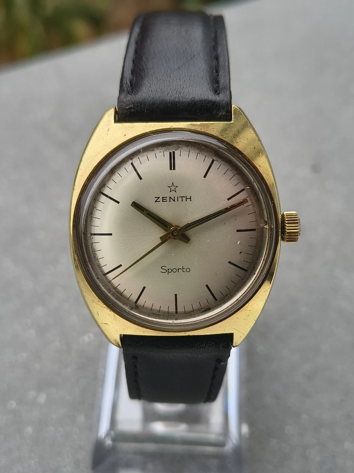 Zenith — Zenith Stellina Gold Plated Sport Watch Manual Wind Caliber 2542 1970s