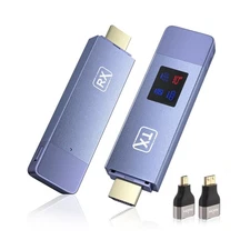 Wireless HDMI Transmitter and Receiver, Plug and Play Portable 2.4G... Fast Ship
