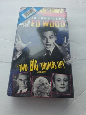 Ed Wood (1995) - VHS Comedy - Johnny Depp / Tim Burton - NEW Sealed RATED R NOS - Image 1 of 4