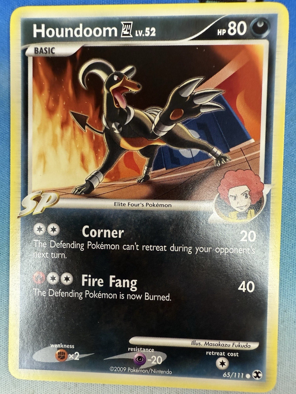 Houndoom 65/111 Diamond & Pearl Rising Rivals Non-holo Rare 2009 Pokemon Card