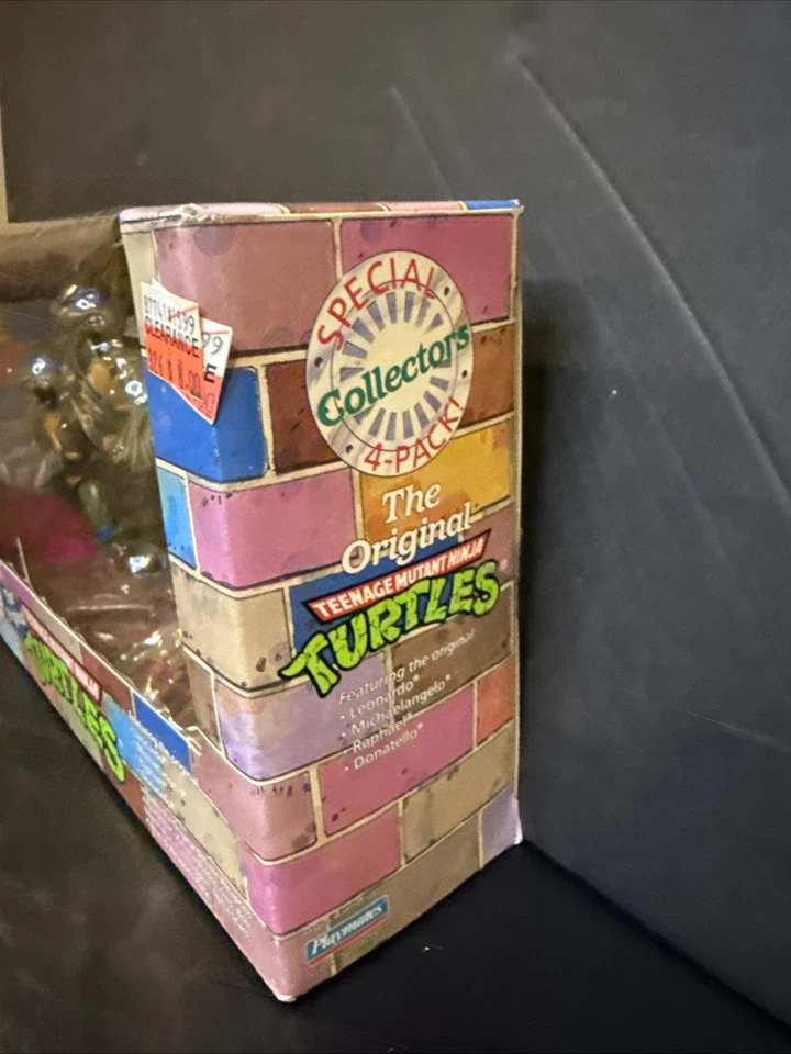 Rare SEALED 1992 TMNT Special Collectors 4-Pack New Box MIB Vintage Playmates - Image 3 of 4