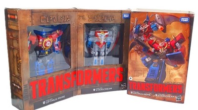 Hasbro Transformers Hearts of Steel Optimus Prime und Starscream Figuren Neu
