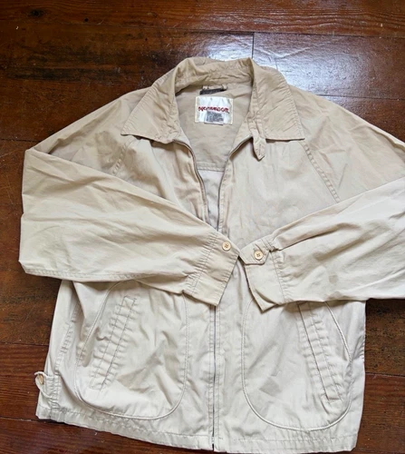 Vintage McGregor Men’s Beige Lightweight Cotton Blend Twill Jacket Pockets 44 - product listing photo