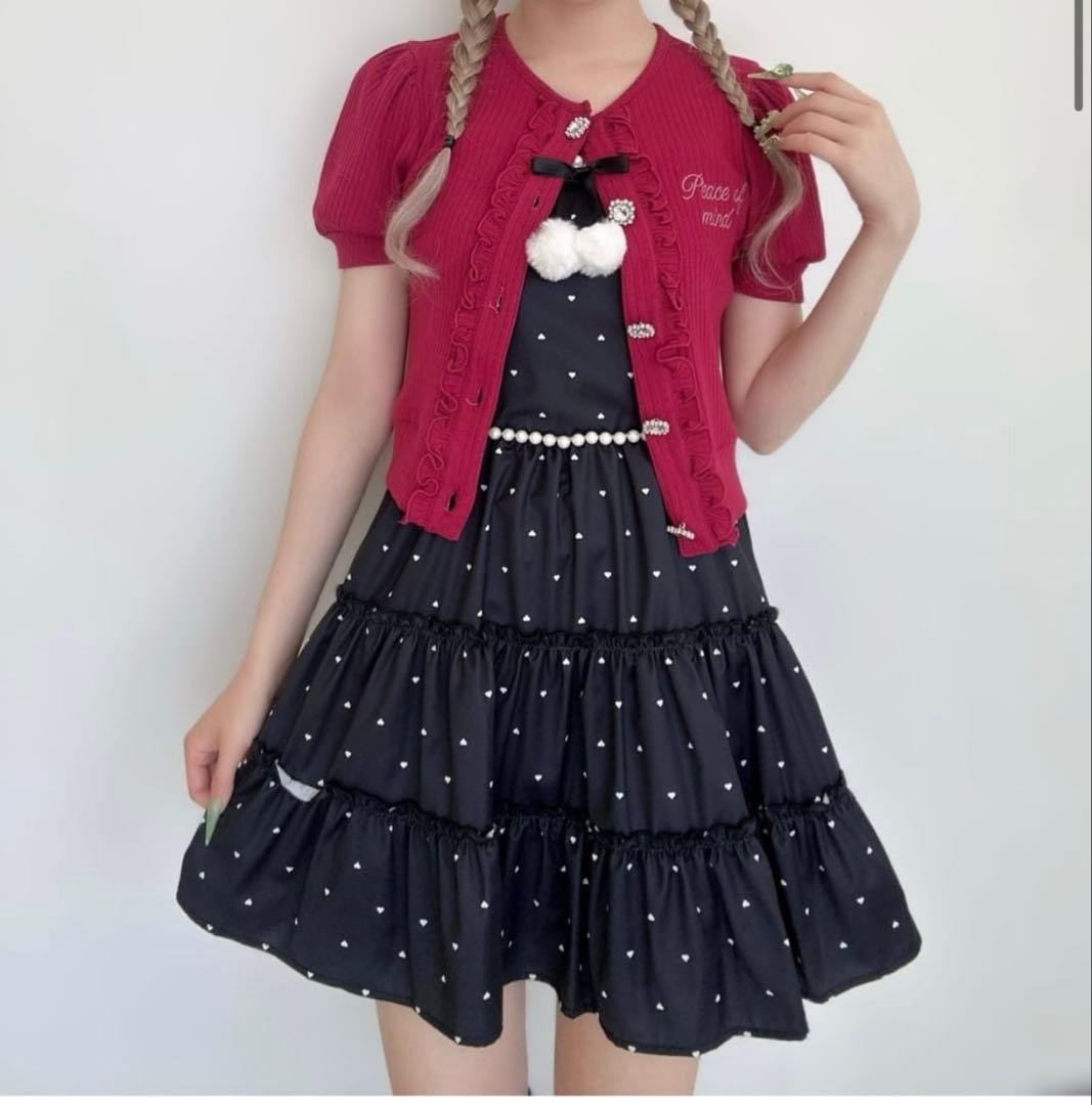 Ankrouge Heart Dot Cami Dress Spring Clothes Women’s Size S/XS Japan image 3