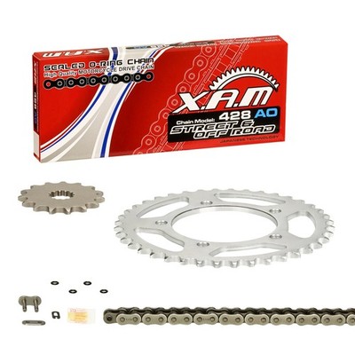 Kettenkit Daelim VT 125 /Evolution, Bj. 98-02; XAM O-Ring extra verstärkt