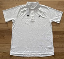 New Lacoste Sport Mens White Performance Polo Sz XL DH3201 MSRP 89.50