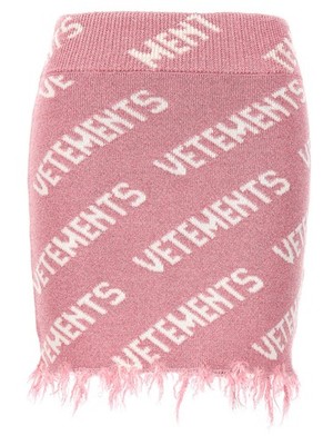 Vetements Multicolor Viscose Long Skirt