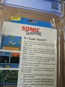 Sonic the Hedgehog (Sega Game Gear, 1991) SEALED CGC Graded 8.0 Early Production