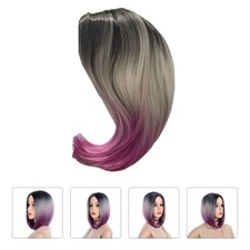 Short Straight Synthetic Bob Style Wig for Daily Party or Fancy Dress