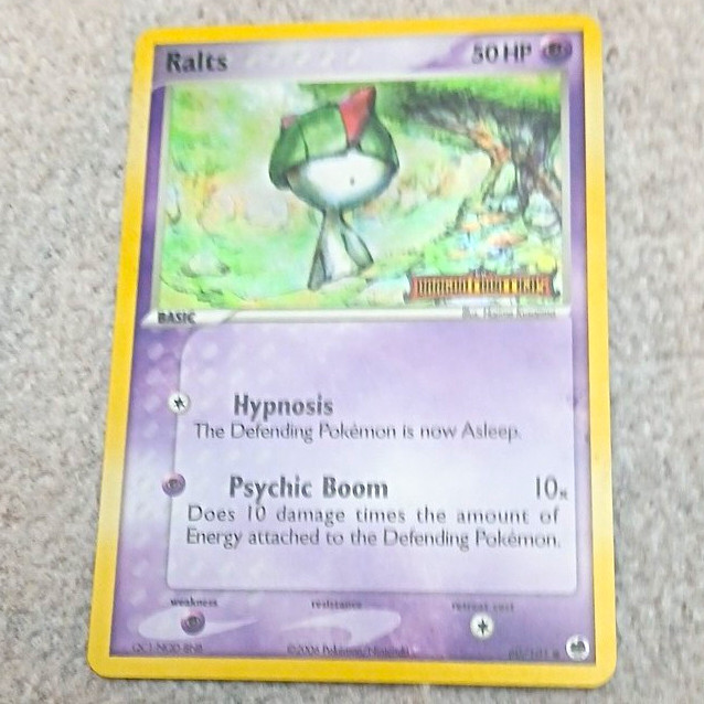 Nintendo Ralts 60/101 Dragon Frontiers Reverse Holo EN Basic 50HP 2006