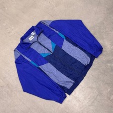 Vtg 80's MacGregor Blue Teal Nylon ATHLETIC Windbreaker TRACK SUIT Jacket Large