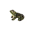 Vintage McCoy Frog Planter Green Mottled Glaze Art Pottery USA