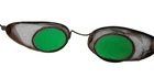 Antique artillery civil war goggles Green Lens Wire mesh safety railroad glasses