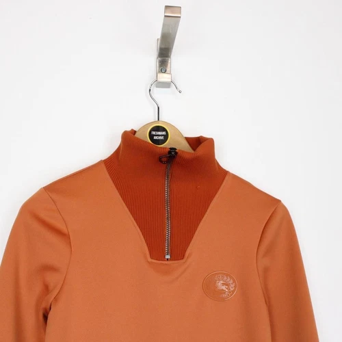 Abito Burberry London arancione poliammide 1 4 zip felpato
