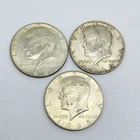 Kennedy U.S. Half Dollar 1965, 1966, 1969 Coin Bundle 3pcs 34.5g