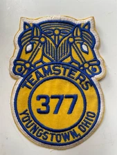 Vintage Teamsters 377 Youngstown,Ohio Embroidered Patch👀