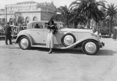 Madame Stavisky wife notorious con artist pictured car elegance co- Old Photo
