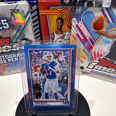 Josh Allen 2025 Donruss Optic #70 Blue Parallel Buffalo Bills 341/399