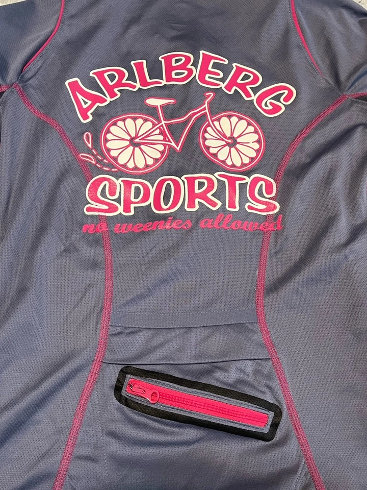 Dos Camisetas de Ciclismo ESPECIALIZADAS Alberg Sports NO SE PERMITEN WEENIES Talla S ¡BONITAS! Foto 2 de 4