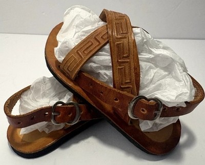 Baja Hand Crafted Leather Sandals Little Kids Mexico 2 Brown