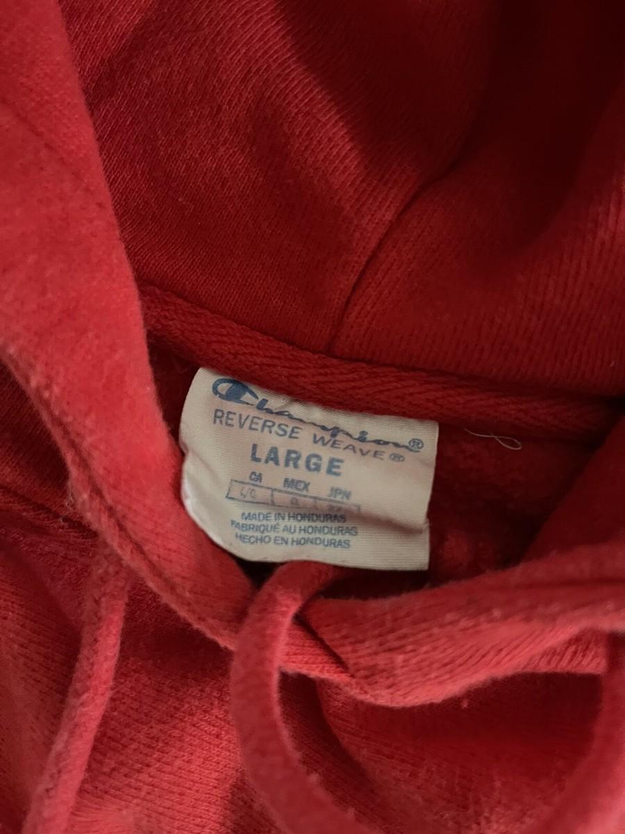 USA製 90‘s champion Reverse Weave Red VINTAGE CHAMPION REVERSE WEAVE SWEATSHIRT 1990S SIZE XL MADE