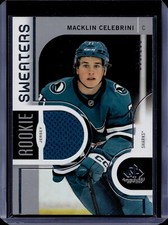 2024-25 SP Game Used Rookie Sweaters Macklin Celebrini 298/299