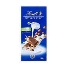Lindt Swiss Classic Hazelnut 100g FREE SHIPPING WORLD WIDE
