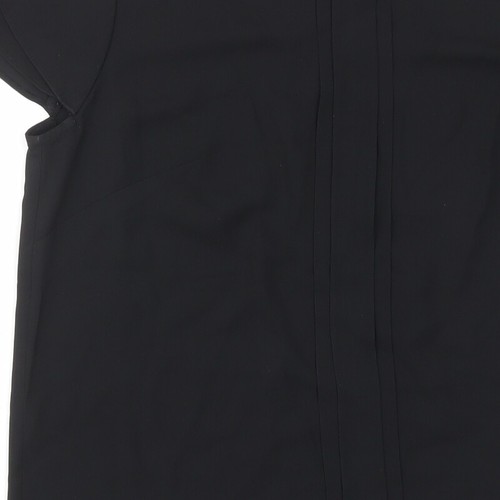 South Womens Black Polyester Blend T-Shirt Size 10 - Pleated - Picture 8 of 10