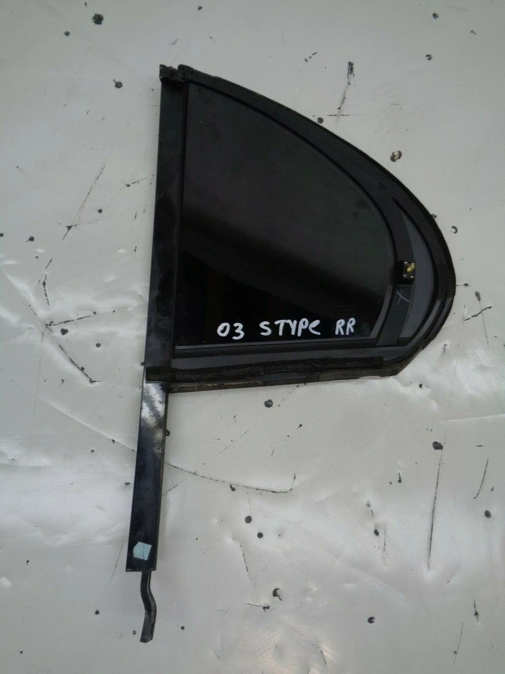 Тонированное оригинальное заднее левое вентиляционное стекло водительской двери 03–08 Jaguar S-Type AK211163 - Изображение 3 из 4