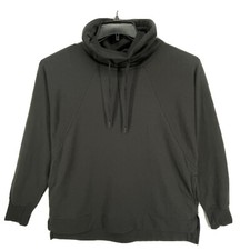 All In Motion Funnel Neck Sweatshirt Womens Small French Terry Long Sleeve Black
