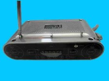 1990er TCM Uhrenradio LED UKW silber voll funktionsfähig 230V/7W oder 9V batter