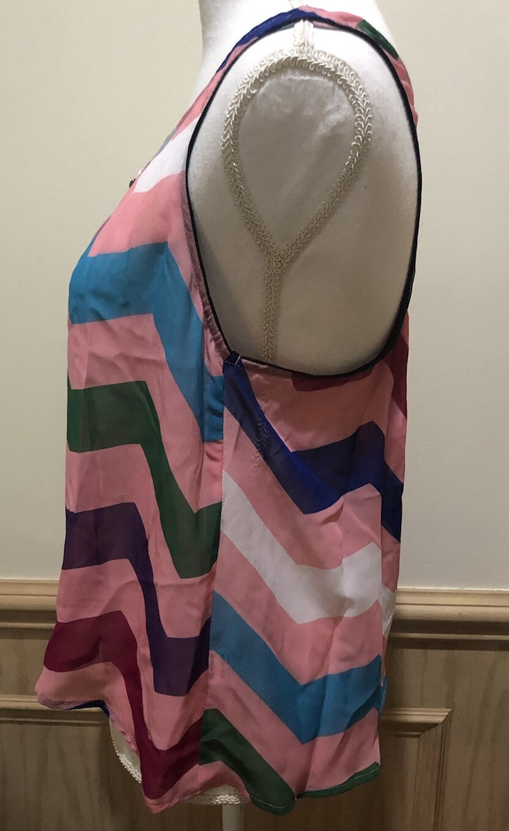 Sace Sleeveless Sheer Top ~ Size Large ~ Pink ~ Very Cute! View 3