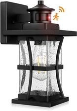 Outdoor Motion Sensor Wall Lights Fixture Dusk to Dawn Anti-Rust Waterproof Lamp