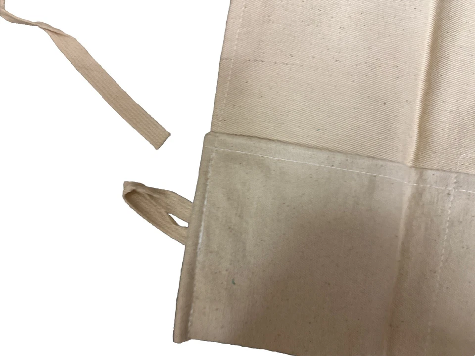 Magid Canvas 3 Pouch Waist Apron Nail/Tool Bag Cotton White Cream Hammer Hoop - Image 3 of 4