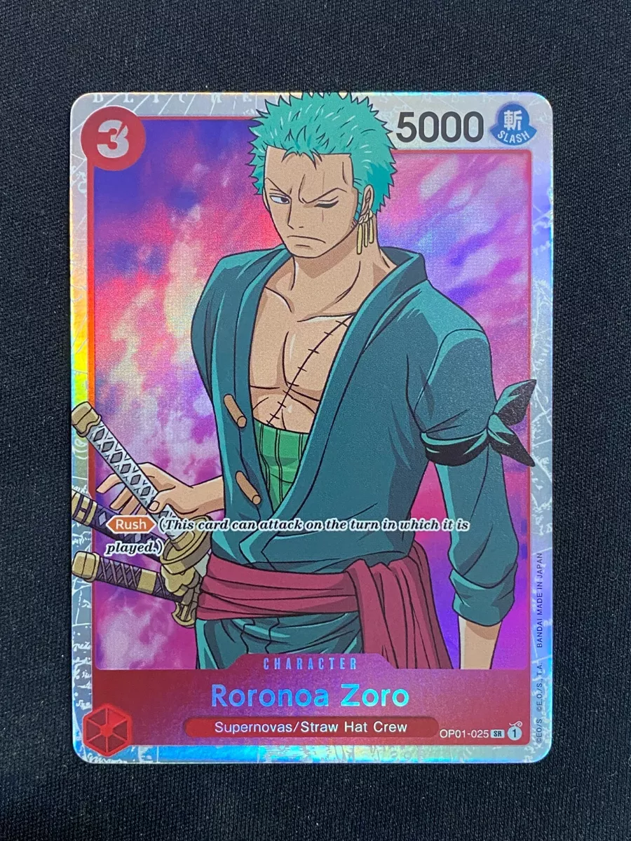 Roronoa Zoro OP01-025 SR - Romance Dawn One Piece TCG/CCG