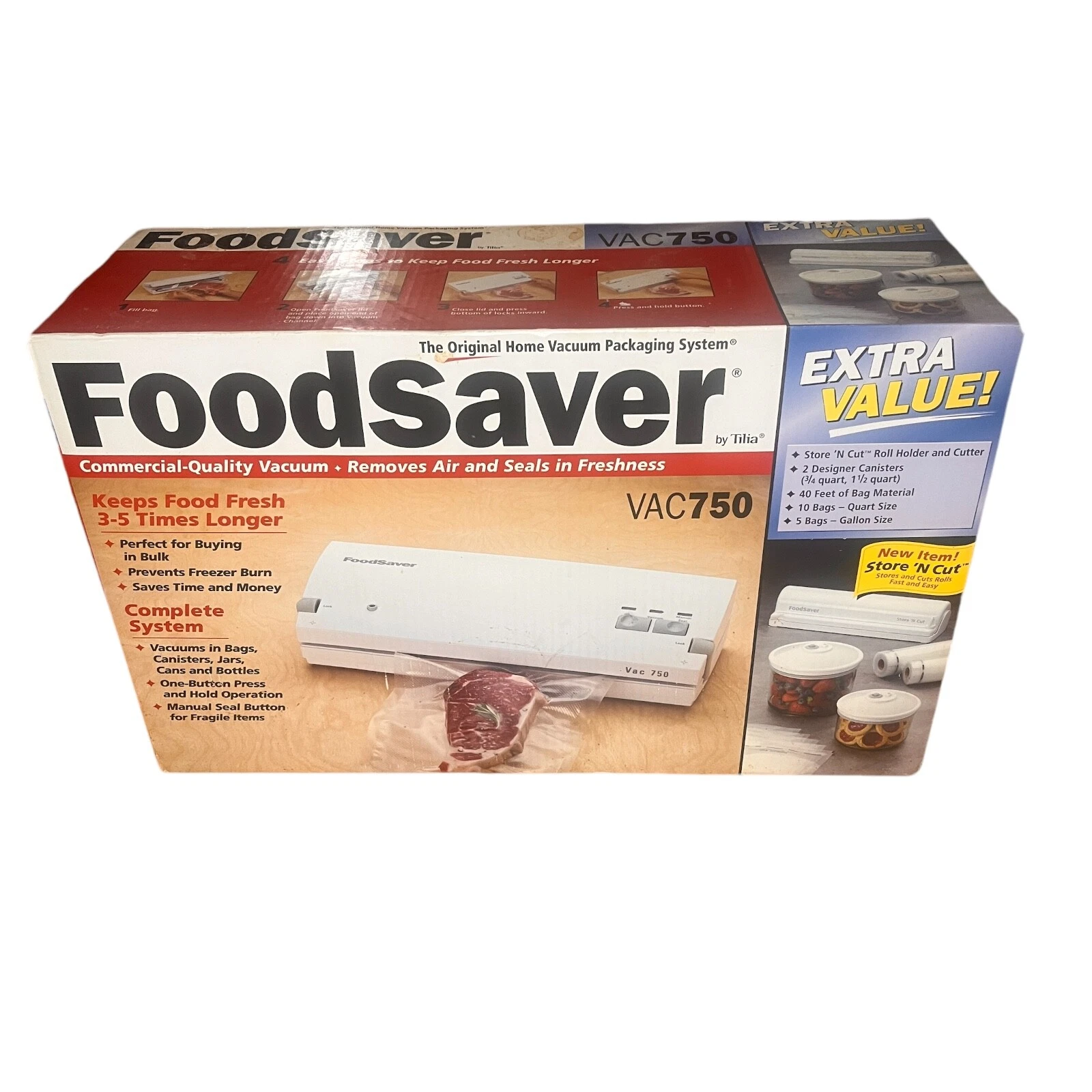 Food Saver by Tilia VAC750 Vacuum Packaging System Sealer + Bonus VaccumCanister
Opens in a new wind