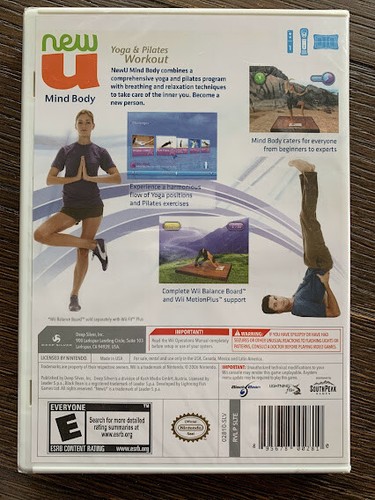 New U Mind Body, Yoga & Pilates Workout (Nintendo Wii, 2010) Brand New SEALED - Picture 2 of 2