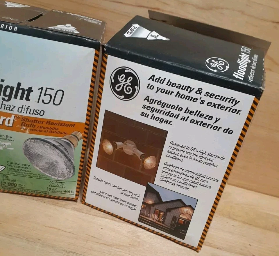 Proyector 2CT: GE: Saf-T-Gard 150W BOMBILLA ORDINARIA PAR38 RESISTENTE A ROTURAS 26370 Foto 2 de 4