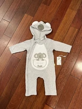 Kiki koala & friends baby coverall one piece jumpsuit hooded ears 3-6 months