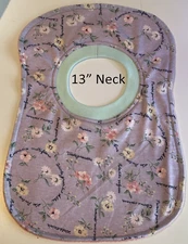 Bib 13" Neck Pull Over Head T-Shirt Special Needs Drool polyester cotton blend