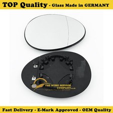 Fits BMW Mini R56  2006->2014 RHS, Wing Mirror Glass WIDE ANGLE Heated Base