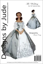 Outlander Wedding Dress Sewing Pattern for 16" Alex Fairchild Ford Dolls Poldark