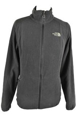 THE NORTH FACE Black Fleece Jumper size S Womens Full Zip Outdoors Outerwear