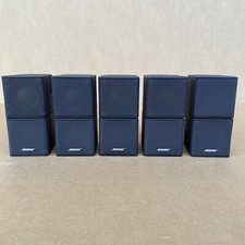 Bose Jewel Cube Speakers  Black Tested For Lifestyle 48, V35 Set Of 5